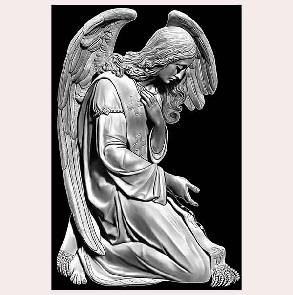 Большой выбор ангелов для памятников. Ангелы для гравировки